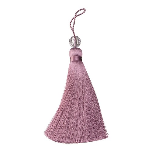 Декоративная кисть 9345 цвет C226 орхидея, отделка C226, бусина диско длина 120 мм