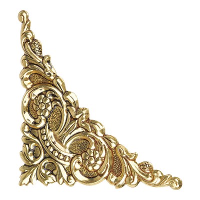 Накладка декоративная угловая C162 цвет латунь длина 88 мм 