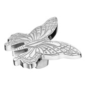 Ручка детская 0799-005 бабочка цвет глянцевый хром 