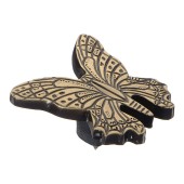 Ручка детская 0799-013 бабочка цвет античная бронза 