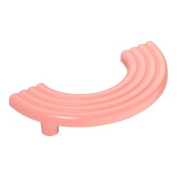 Ручка скоба полукруглая 15.274.96.61 цвет розовый длина 140 мм, крепление 96 мм