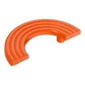 Ручка скоба полукруглая 15.274.96.63 цвет оранжевый длина 140 мм, крепление 96 мм