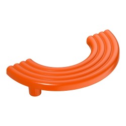 Ручка скоба полукруглая 15.274.96.63 цвет оранжевый длина 140 мм, крепление 96 мм