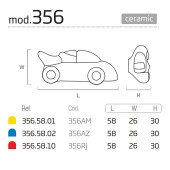 Ручка детская кнопка машина гоночная 356RJ цвет красный длина 58 мм