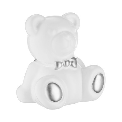 Ручка детская мишка 5202 Т1W Teddy цвет белый, серебро ширина 65 мм Ручка детская мишка 5202 Т1W Teddy цвет белый, серебро ширина 65 мм