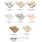 Ручка детская кнопка бабочка 7599 F1 цвет матовое золото ширина 43 мм 