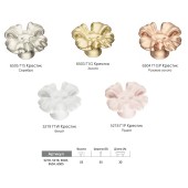 Ручка детская кнопка крестик 6504 Г1GP цвет розовое золото ширина 55 мм 