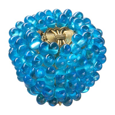 Ручка детская кнопка бусинки 559AZ цвет голубой диаметр 38 мм Ручка детская кнопка бусинки 559AZ цвет голубой диаметр 38 мм