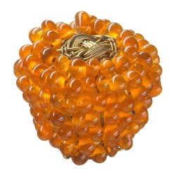 Ручка детская кнопка бусинки 559NA цвет оранжевый диаметр 38 мм