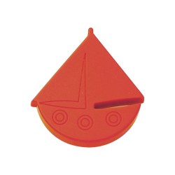 Ручка детская кнопка 604RJ кораблик цвет красный ширина 43 мм 