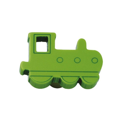 Ручка детская кнопка 605VE паровозик цвет зеленый ширина 43 мм Ручка детская кнопка 605VE паровозик цвет зеленый ширина 43 мм