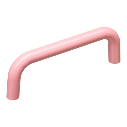 Ручка детская 627RS скоба цвет розовый глянцевый длина 105 мм, крепление 96 мм Ручка детская 627RS скоба цвет розовый глянцевый длина 105 мм, крепление 96 мм