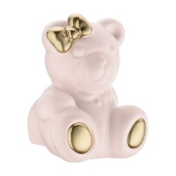 Ручка детская мишка 6351 T2-PG Teddy girl цвет розовая пудра, золото ширина 65 мм