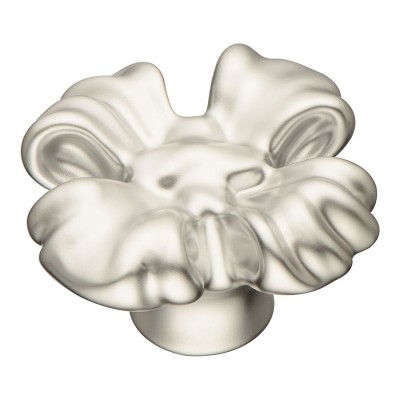 Ручка детская кнопка крестик 6505 Г1S цвет серебро ширина 55 мм 