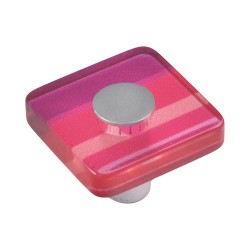 Ручка детская кнопка квадрат 695MG цвет малиновый ширина 34 мм 