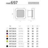 Ручка детская кнопка 697NA цвет глянцевый хром, оранжевый пластик ширина 38 мм 