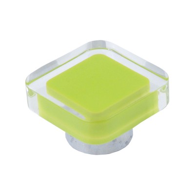 Ручка детская кнопка 697VE цвет глянцевый хром, салатовый пластик ширина 38 мм Ручка детская кнопка 697VE цвет глянцевый хром, салатовый пластик ширина 38 мм