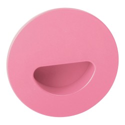 Ручка врезная 730RS цвет розовый диаметр 80 мм, крепление 32 мм