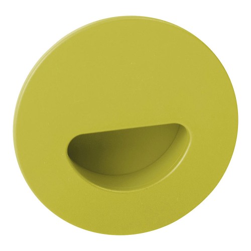 Ручка врезная 730VE цвет зеленый диаметр 80 мм, крепление 32 мм