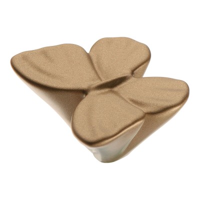 Ручка детская кнопка бабочка 7599 F1 цвет матовое золото ширина 43 мм 