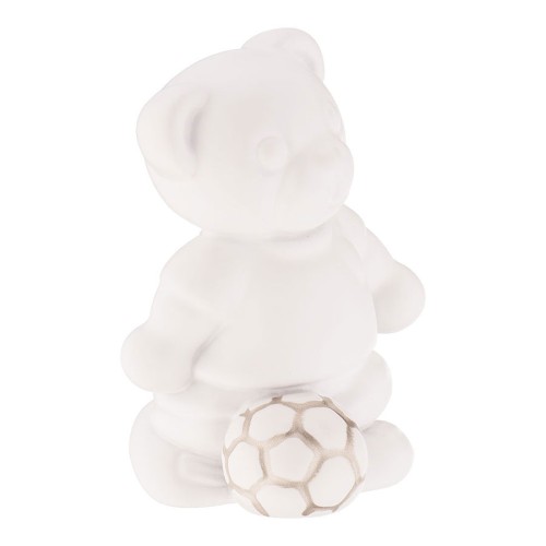 Ручка детская мишка 8275 T1-WS Teddy boy цвет белый, серебро ширина 65 мм Ручка детская мишка 8275 T1-WS Teddy boy цвет белый, серебро ширина 65 мм