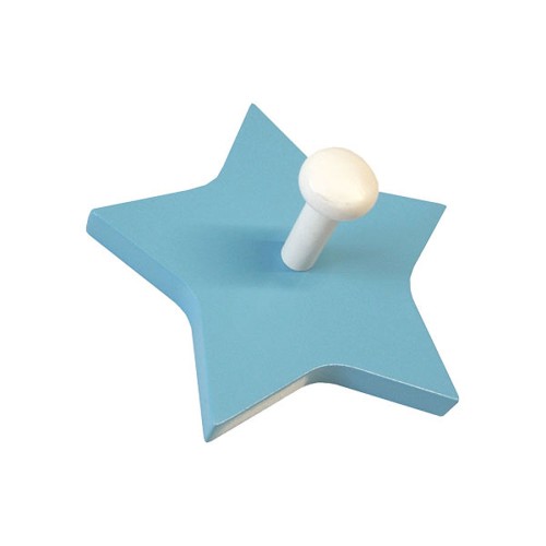 Вешалка крючок детский 909AZ Звезда цвет голубой длина 120 мм