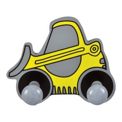 Вешалка крючок детский 948A3 Бульдозер длина 140 мм Вешалка крючок детский 948A3 Бульдозер длина 140 мм