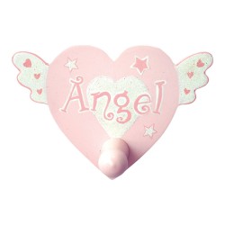 Вешалка крючок детский 951R2 Сердце ангел длина 135 мм Вешалка крючок детский 951R2 Сердце ангел длина 135 мм