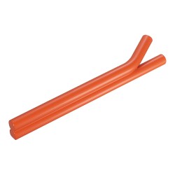 Ручка скоба AT 103.128.63 left ATIPICA цвет оранжевый длина 180 мм, крепление 128 мм 