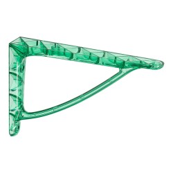 Полкодержатель CRISTALL-B OP.VERDE цвет зеленый прозрачный пластик, длина 180 мм, комплект 2 штуки Полкодержатель CRISTALL-B OP.VERDE цвет зеленый прозрачный пластик, длина 180 мм, комплект 2 штуки