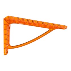 Полкодержатель CRISTALL-C OP.ARANCIO цвет оранжевый прозрачный пластик, длина 240 мм, комплект 2 штуки Полкодержатель CRISTALL-C OP.ARANCIO цвет оранжевый прозрачный пластик, длина 240 мм, комплект 2 штуки