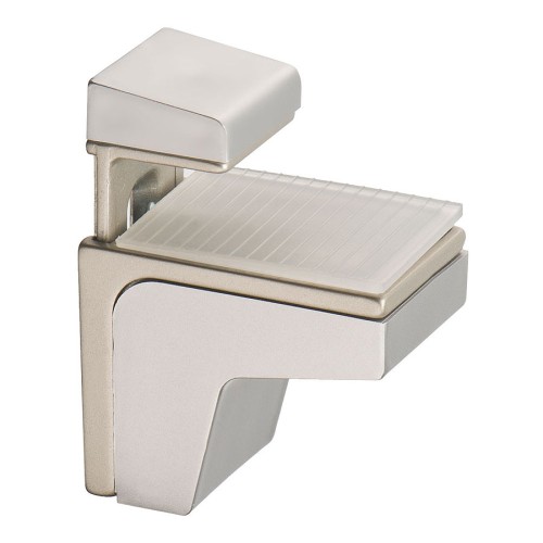 Полкодержатель GENIUS NIKEL SAT. цвет сатин-никель длина 75 мм, комплект 2 штуки