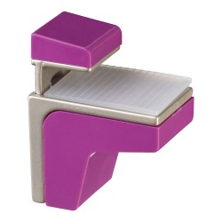 Полкодержатель GENIUS VIOLA цвет фиолетовый длина 75 мм, комплект 2 штуки Полкодержатель GENIUS VIOLA цвет фиолетовый длина 75 мм, комплект 2 штуки