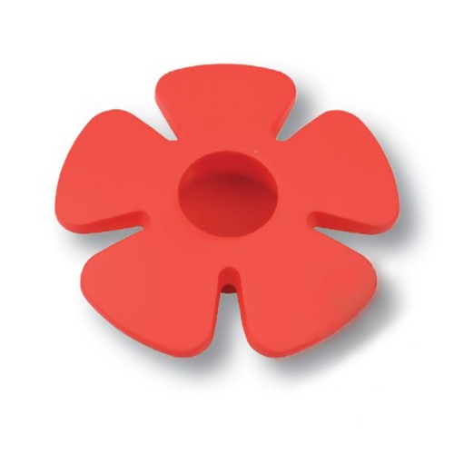 Ручка детская кнопка 435025ST09 цветок цвет красный диаметр 85 мм Ручка детская кнопка 435025ST09 цветок цвет красный диаметр 85 мм