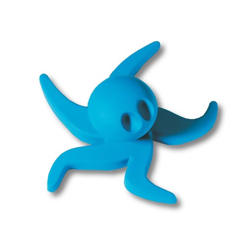 Ручка детская кнопка 443025ST05 осьминог цвет синий длина 95 мм Ручка детская кнопка 443025ST05 осьминог цвет синий длина 95 мм