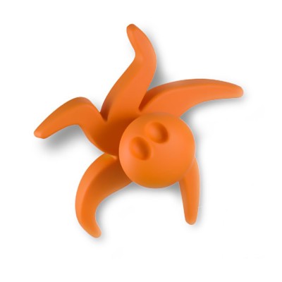 Ручка детская кнопка 443025ST08 осьминог цвет оранжевый длина 95 мм