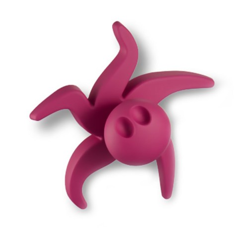 Ручка детская кнопка 443025ST10 осьминог цвет малиновый длина 95 мм Ручка детская кнопка 443025ST10 осьминог цвет малиновый длина 95 мм