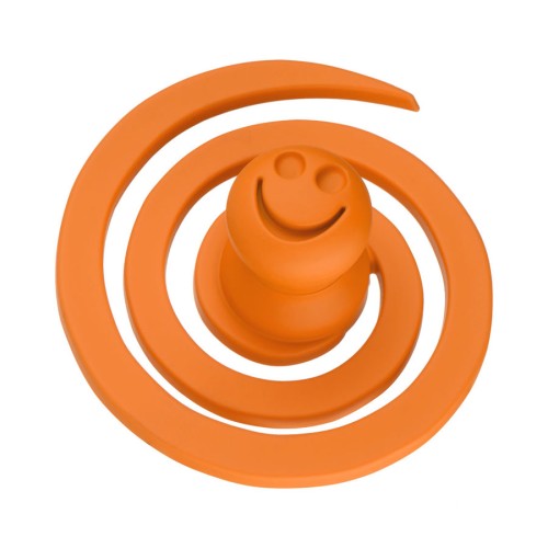 Ручка детская кнопка 445025ST08 червячок цвет оранжевый диаметр 70 мм 