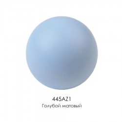 Ручка детская 445AZ1 шар цвет голубой матовый диаметр 50 мм деревянная 