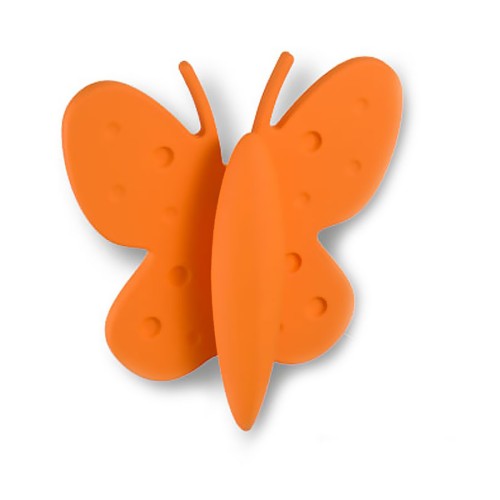Ручка детская кнопка 453032ST08 бабочка цвет оранжевый длина 80 мм Ручка детская кнопка 453032ST08 бабочка цвет оранжевый длина 80 мм