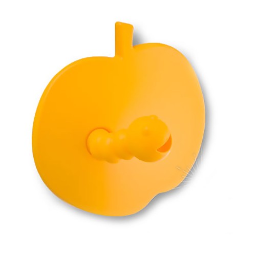 Ручка детская 461025ST07ST07 желтое яблоко с червячком 82 мм Ручка детская 461025ST07ST07 желтое яблоко с червячком 82 мм