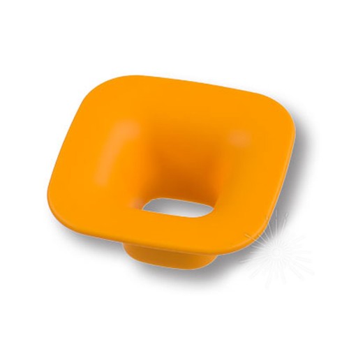 Ручка детская 489032ST07 кнопка квадратная желтая 64 мм