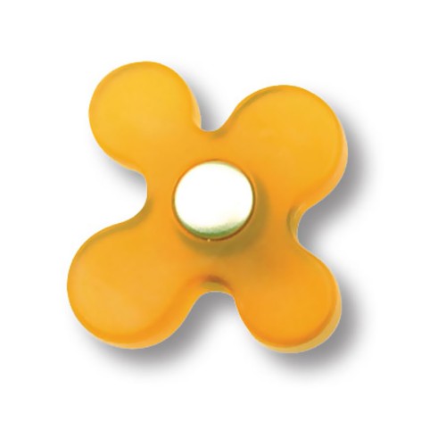 Ручка детская 608MI цветок цвет оранжевый ширина 43 мм Ручка детская 608MI цветок цвет оранжевый ширина 43 мм