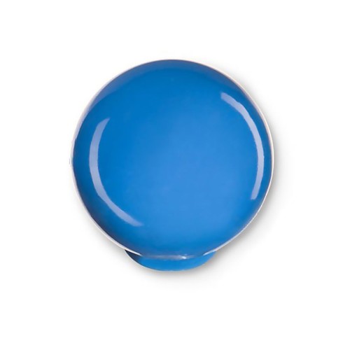Ручка детская кнопка 626AZM шар цвет голубой глянцевый диаметр 24 мм Ручка детская кнопка 626AZM шар цвет голубой глянцевый диаметр 24 мм