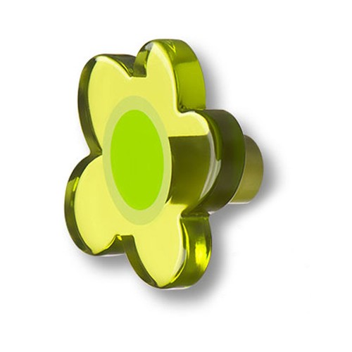 Ручка детская 698VEX цветок зеленый ширина 54 мм 