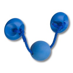 Ручка детская 7946AZ кнопки на веревочке цвет синий 126 мм 