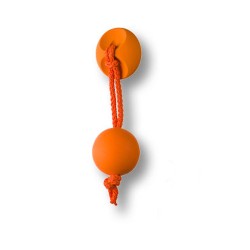 Ручка детская 7947NA кнопки на веревочке цвет оранжевый 70 мм 