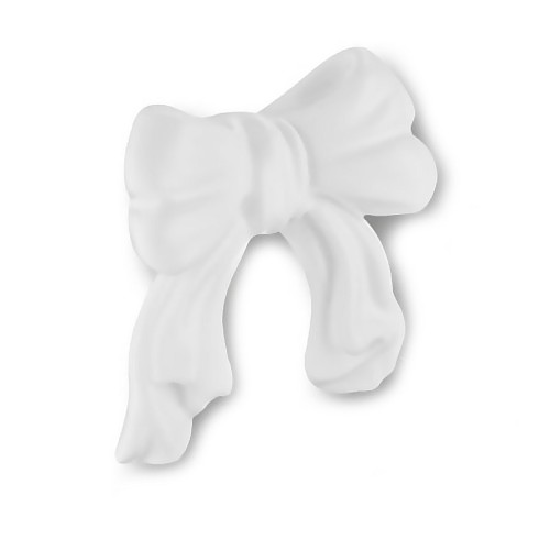 Ручка детская бантик 5212 Б1W цвет белый ширина 80 мм