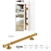 Дверная ручка скоба 10109-148-003-67 цвет глянцевое золото длина 670 мм, крепление 460 мм