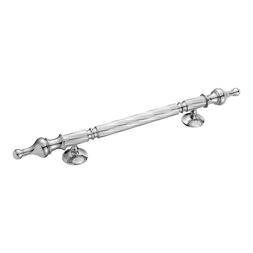 Дверная ручка скоба 10140-005-40-80 цвет глянцевый хром длина 800 мм, крепление 435 мм